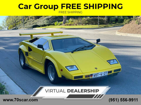 1985 Lamborghini Countach for sale at Car Group       FREE SHIPPING in Riverside CA