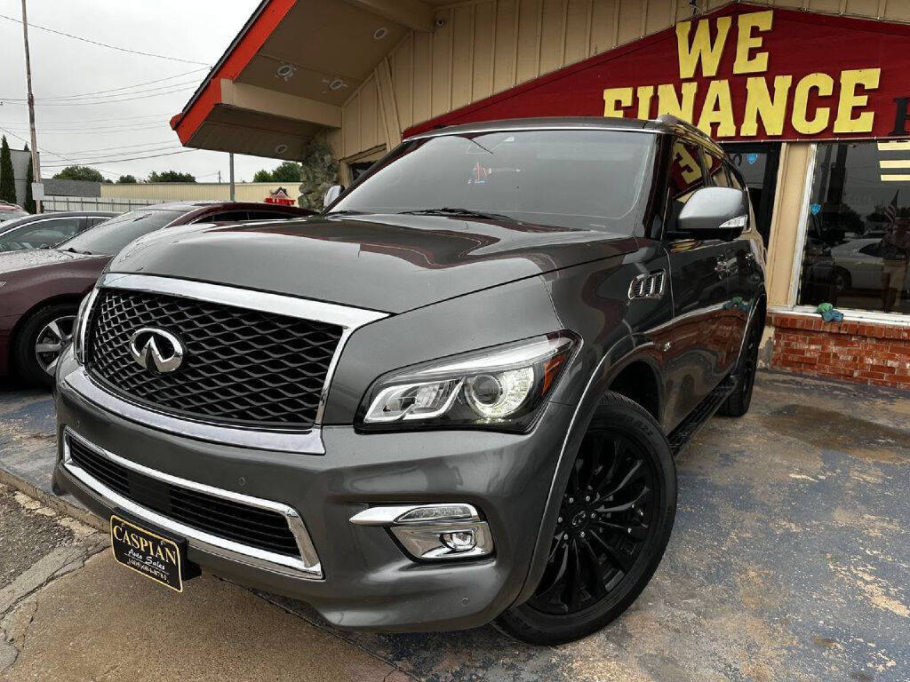 2017 INFINITI QX80 for sale at Caspian Auto Sales in Oklahoma City, OK