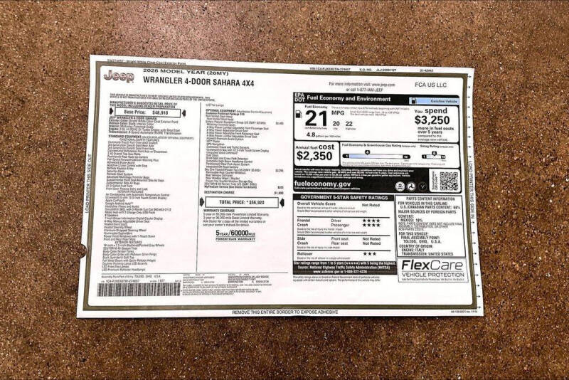 2026 Jeep Wrangler Sahara