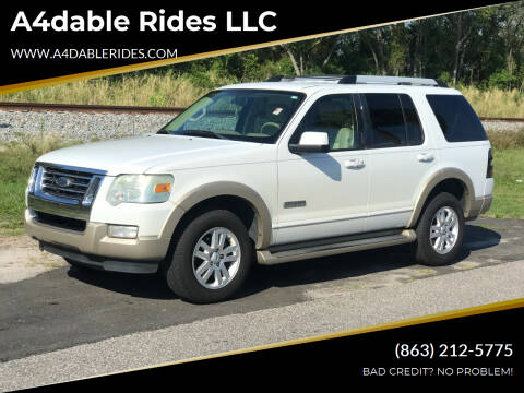 2007 Ford Explorer for sale at A4dable Rides LLC in Haines City FL