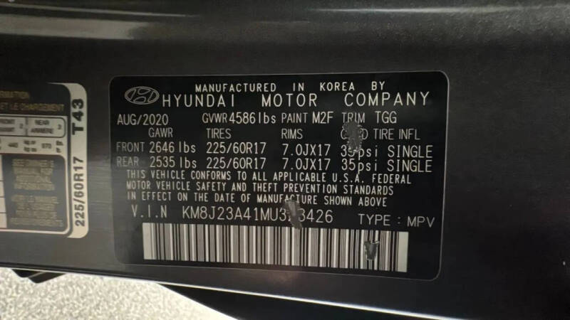 2021 Hyundai Tucson SE
