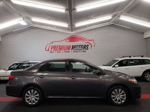 2013 Toyota Corolla for sale at Premium Motors in Villa Park IL
