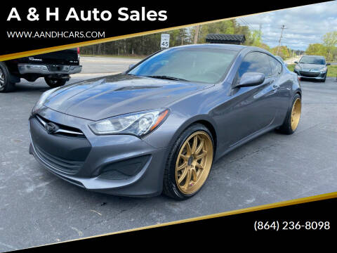 2013 Hyundai Genesis Coupe for sale at A & H Auto Sales in Greenville SC