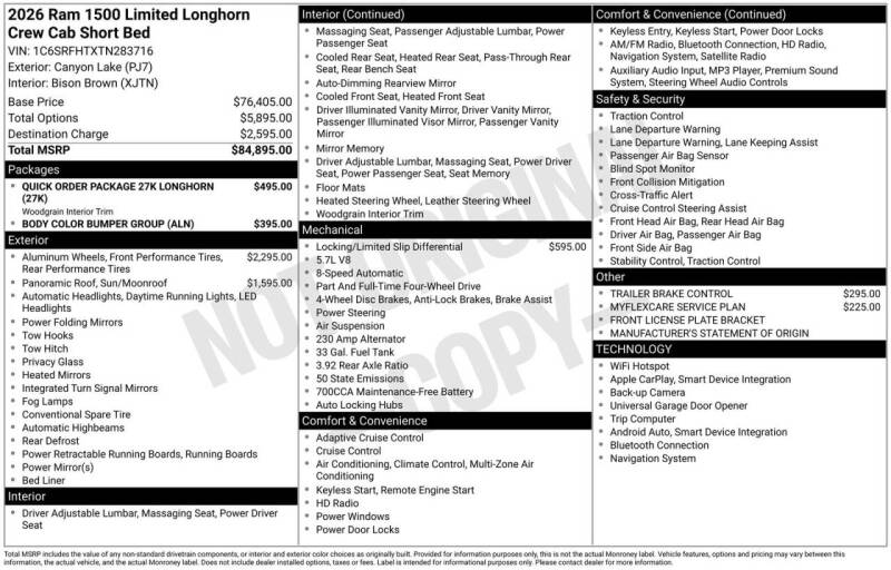 2026 RAM 1500 Limited