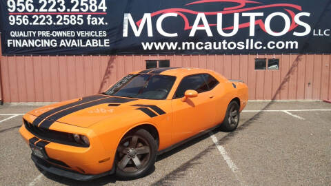2012 Dodge Challenger for sale at MC Autos LLC in Pharr TX