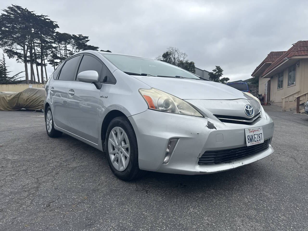 Silver 2012 Toyota Prius v Five Five 4dr Wagon 2