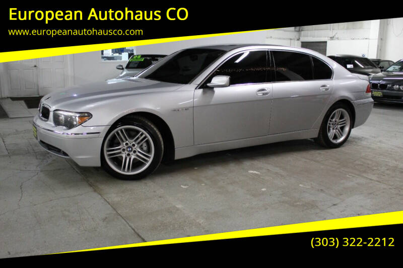 2003 BMW 7 Series for sale at European Autohaus CO in Denver CO