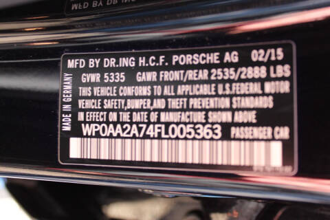 2015 Porsche Panamera 4