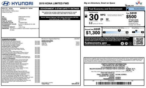 2019 Hyundai Kona Limited