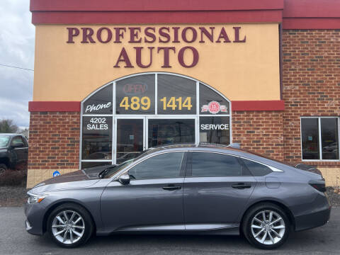 2021 Honda Accord for sale at Professional Auto Sales & Service in Fort Wayne IN