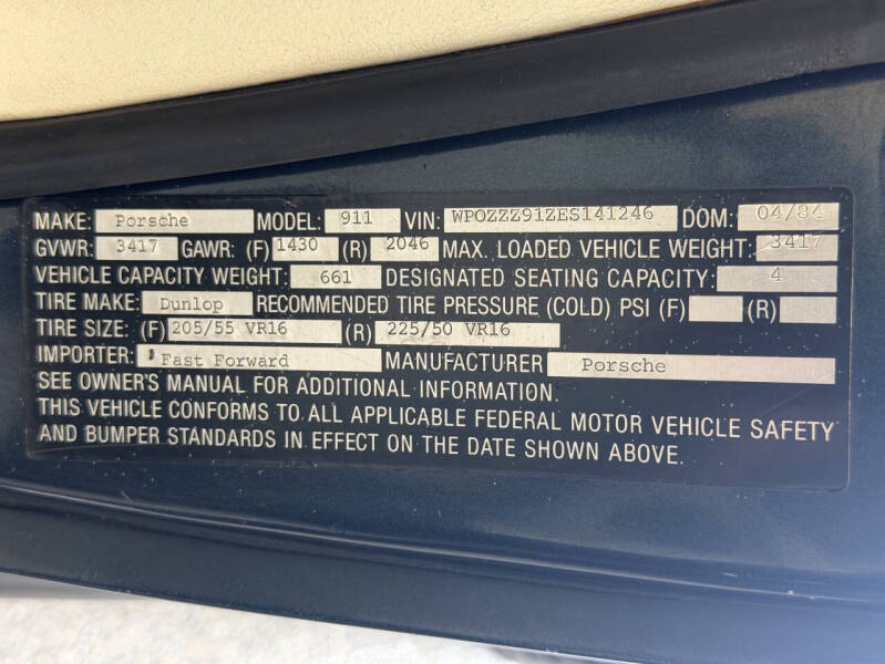 1984 Porsche 911 Carrera