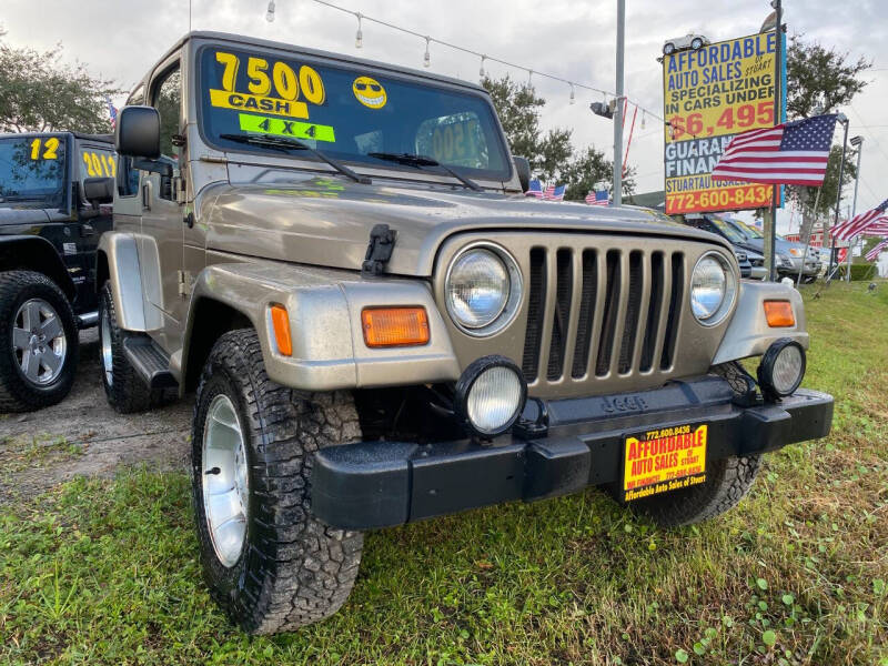 2003 Jeep Wrangler for sale at AFFORDABLE AUTO SALES OF STUART in Stuart FL