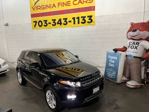 2012 Land Rover Range Rover Evoque for sale at Virginia Fine Cars in Chantilly VA