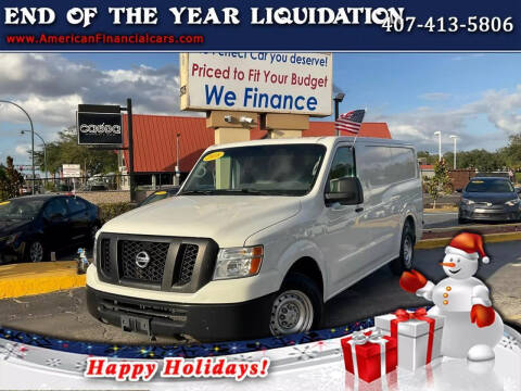 2018 Nissan NV for sale at American Financial Cars in Orlando FL