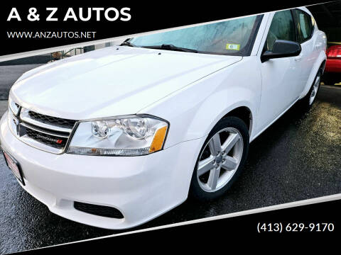 2013 Dodge Avenger for sale at A & Z AUTOS in Westfield MA