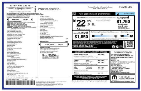 2020 Chrysler Pacifica Touring L