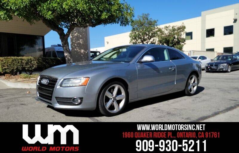 2009 Audi A5 for sale at World Motors INC in Ontario CA