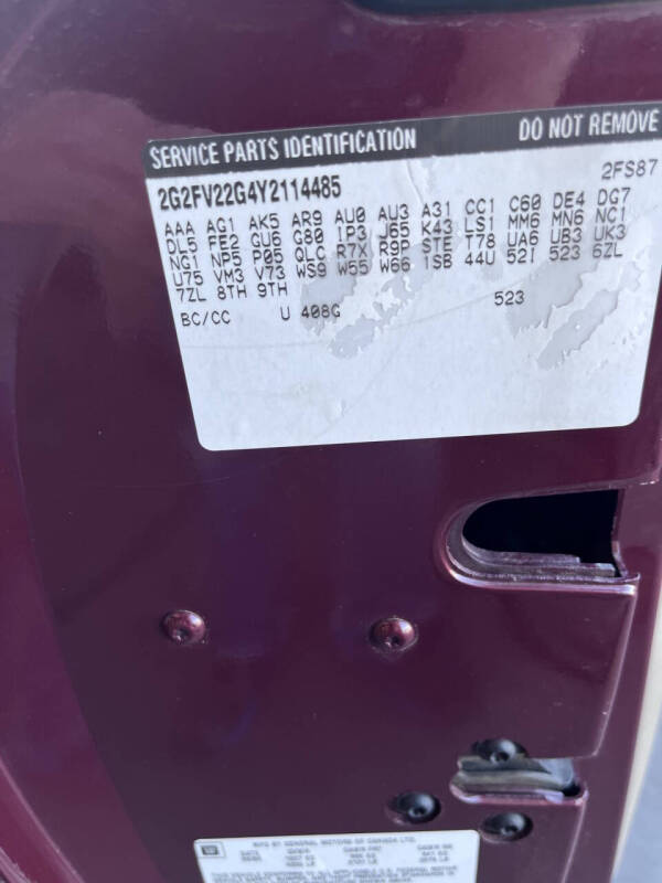 2000 Pontiac Firebird Formula