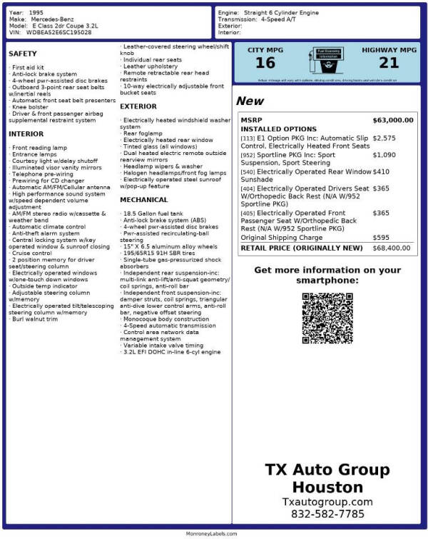 1995 Mercedes-Benz E-Class E 320