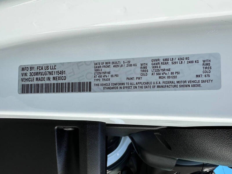 2022 RAM ProMaster 3500 159 WB