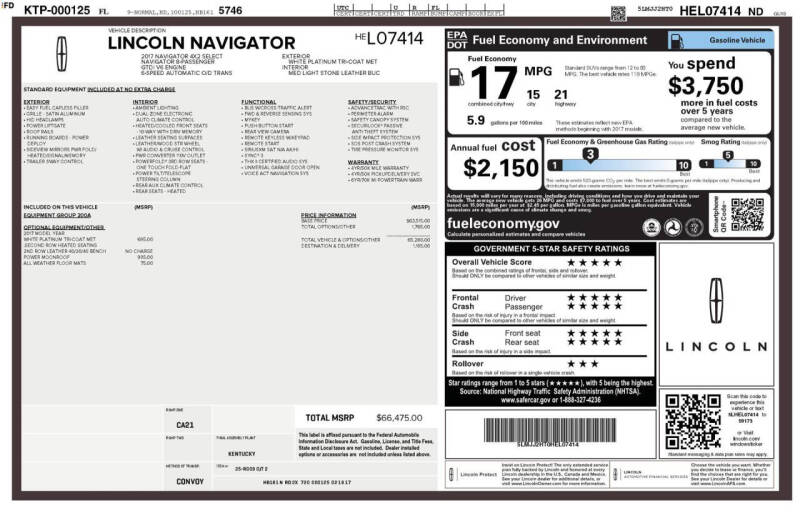 2017 Lincoln Navigator Select