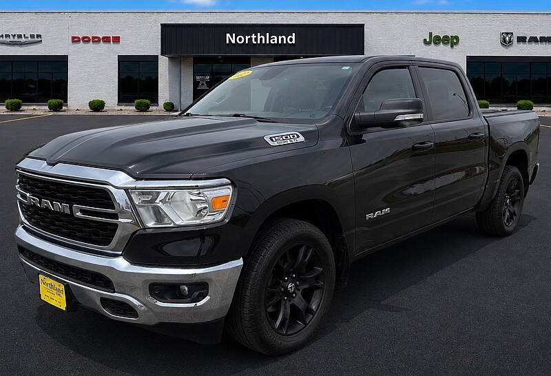 Black 2022 RAM 1500 Pickup Truck Four-Wheel Drive 8-Speed Automatic