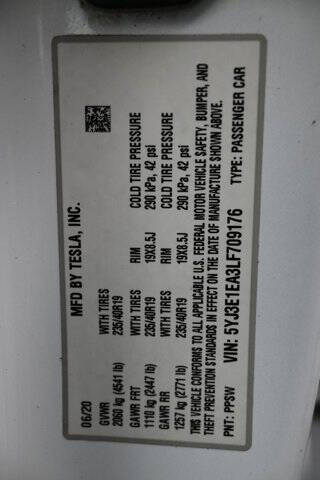 2020 Tesla Model 3 Standard Range Plus