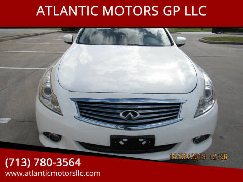 2011 Infiniti G25 Sedan for sale at ATLANTIC MOTORS GP LLC in Houston TX
