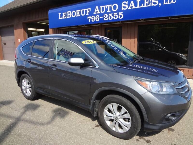 2013 Honda CR-V for sale at LeBoeuf Auto Sales in Waterford PA