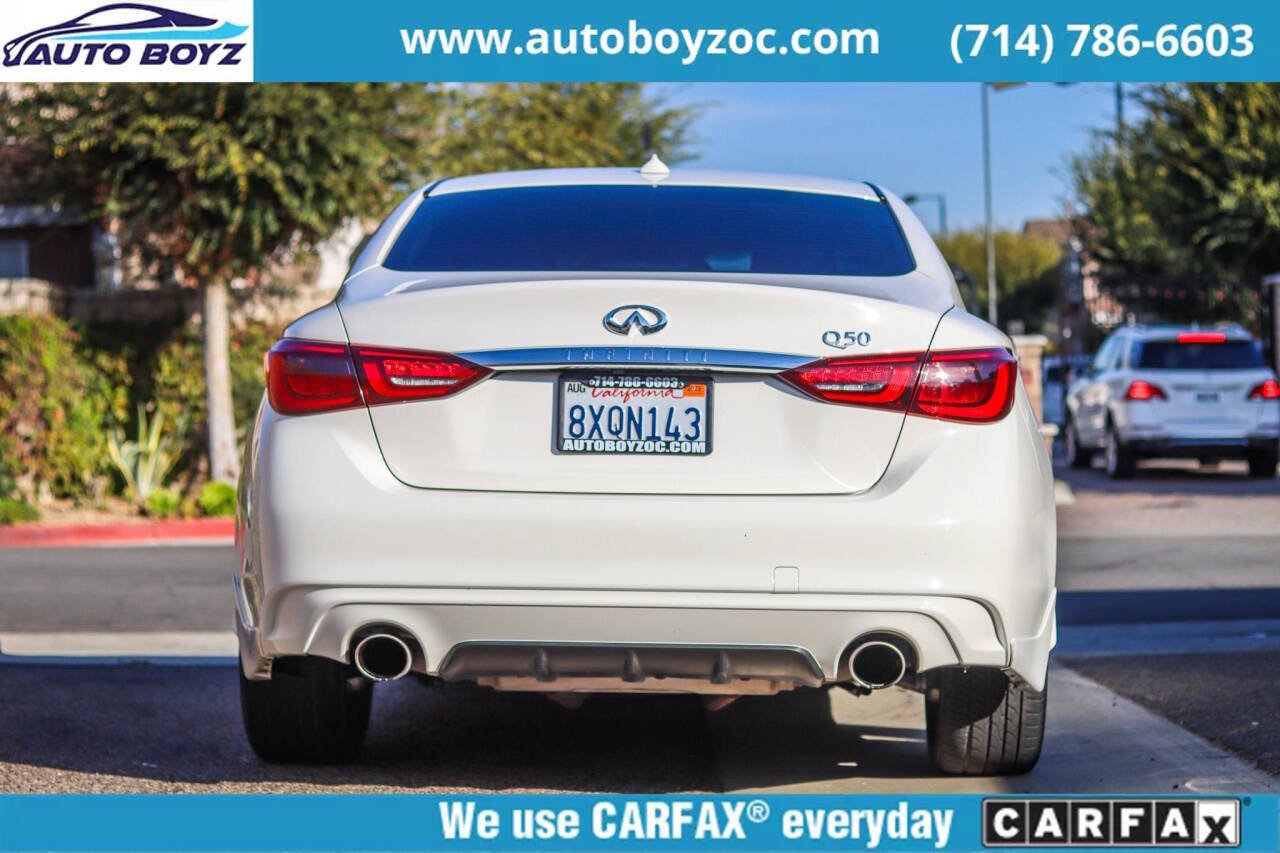 2021 INFINITI Q50 for sale at Auto Boyz in Garden Grove, CA