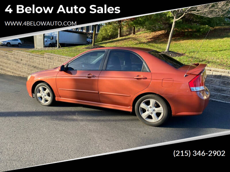 2008 Kia Spectra for sale at 4 Below Auto Sales in Willow Grove PA