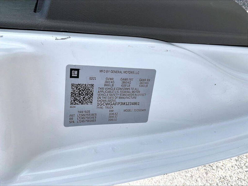 2021 Chevrolet Express 2500