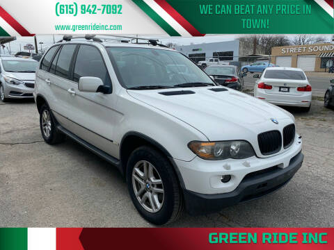 2004 BMW X5 for sale at Green Ride Inc in Nashville TN