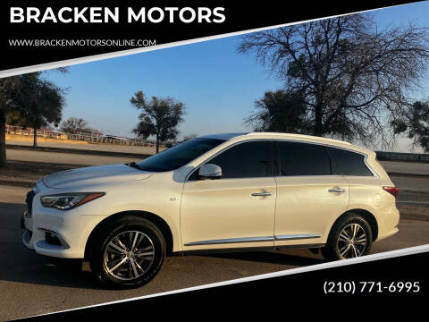 2016 Infiniti QX60 for sale at BRACKEN MOTORS in San Antonio TX