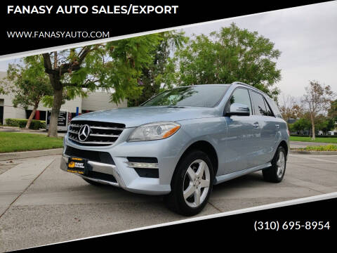 2014 Mercedes-Benz M-Class for sale at FANASY AUTO SALES/EXPORT in Yorba Linda CA