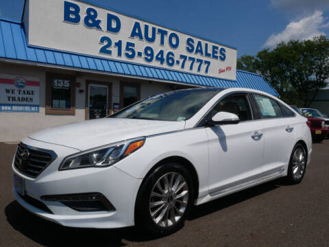 2015 Hyundai Sonata for sale at B & D Auto Sales Inc. in Fairless Hills PA