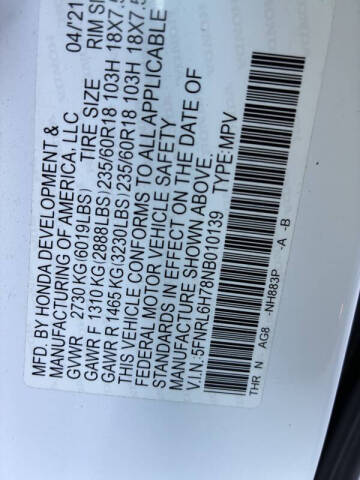 2022 Honda Odyssey EX-L