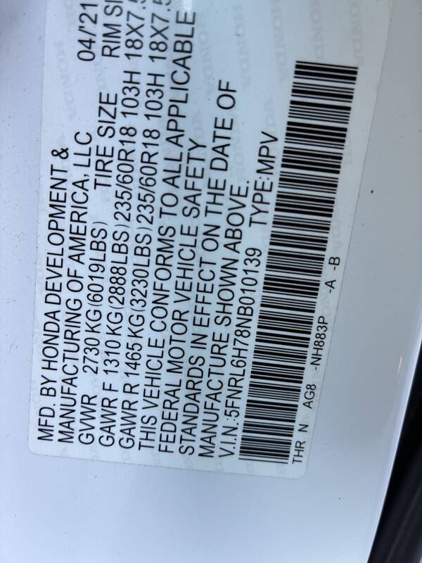 2022 Honda Odyssey EX-L