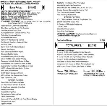2024 Chrysler Pacifica Plug-In Hybrid Select