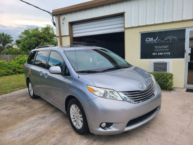 2013 Toyota Sienna for sale at O & J Auto Sales in Royal Palm Beach FL