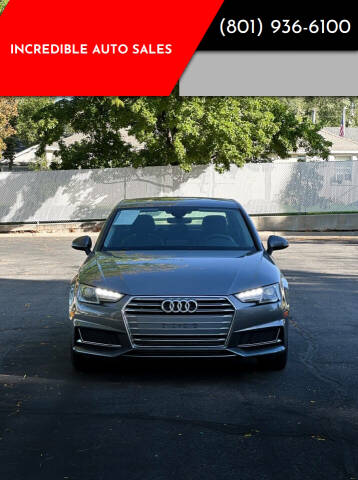 2019 Audi A4 for sale at INCREDIBLE AUTO SALES in Bountiful UT