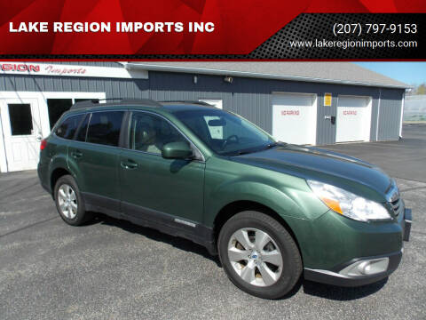 2012 Subaru Outback for sale at LAKE REGION IMPORTS INC in Westbrook ME