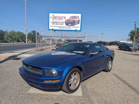 2007 Ford Mustang for sale at AUGE'S SALES AND SERVICE in Belen NM
