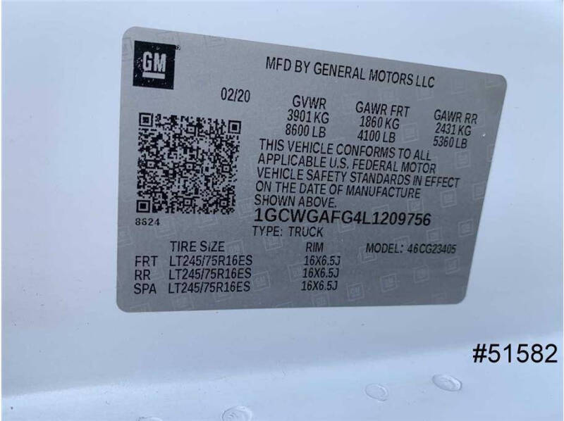 2020 Chevrolet Express 2500