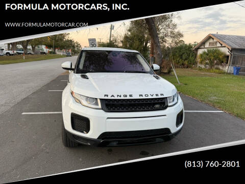 2016 Land Rover Range Rover Evoque for sale at FORMULA MOTORCARS, INC. in Tampa FL