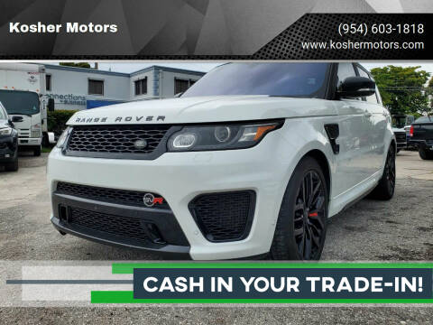 2017 Land Rover Range Rover Sport for sale at Kosher Motors in Hollywood FL
