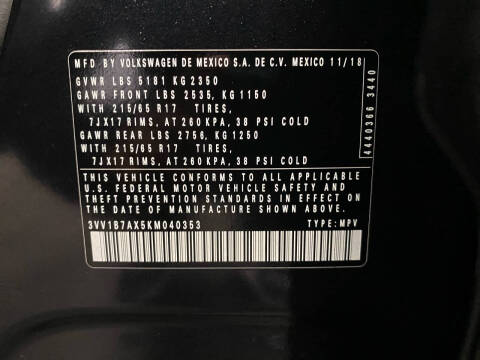 2019 Volkswagen Tiguan S