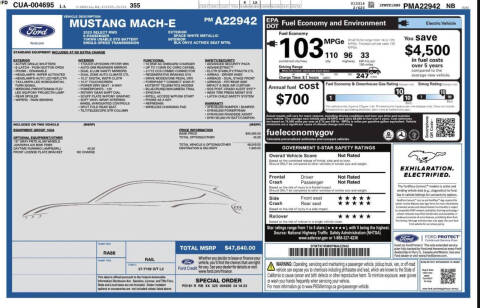 2023 Ford Mustang Mach-E Select