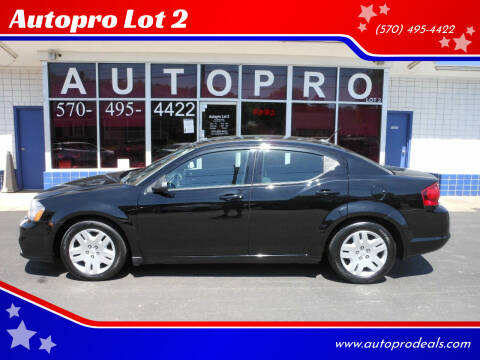2014 Dodge Avenger for sale at Autopro Lot 2 in Sunbury PA