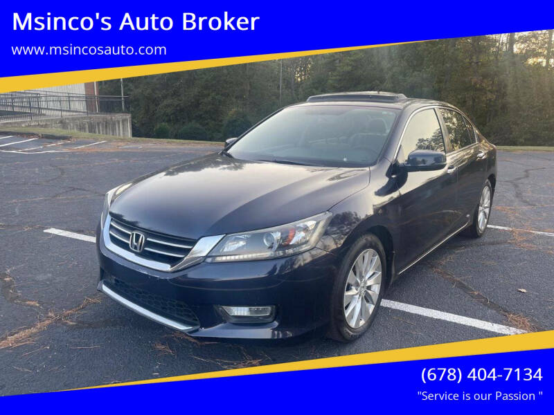 2015 Honda Accord for sale at Msinco's Auto Broker in Snellville GA